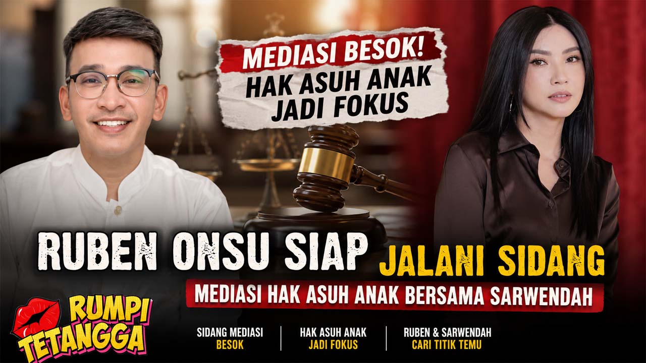 Ruben Onsu Siap Jalani Sidang Mediasi Hak Asuh Anak Bersama Sarwendah Besok