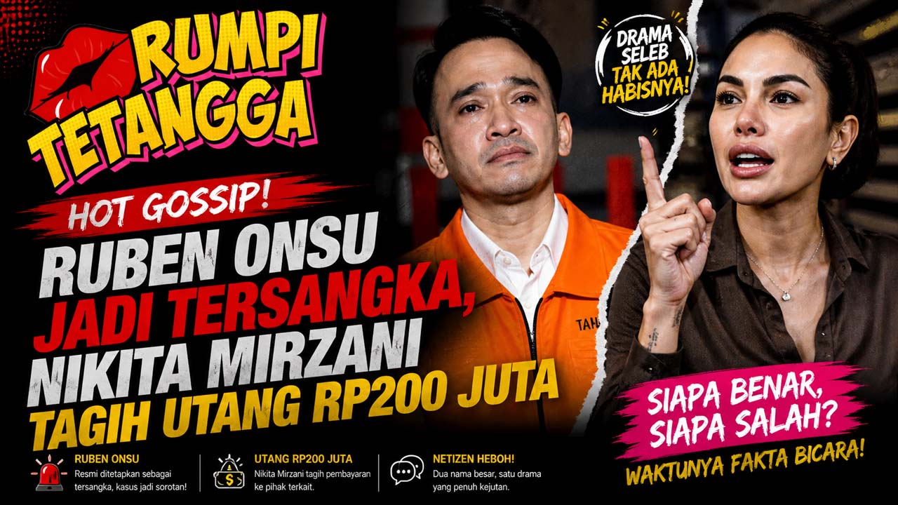 Hot Gossip: Ruben Onsu Jadi Tersangka, Nikita Mirzani Tagih Utang Rp200 Juta