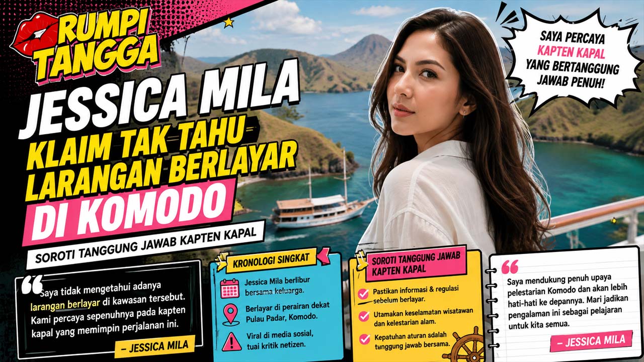 Jessica Mila Klaim Tak Tahu Larangan Berlayar di Komodo, Soroti Tanggung Jawab Kapten Kapal