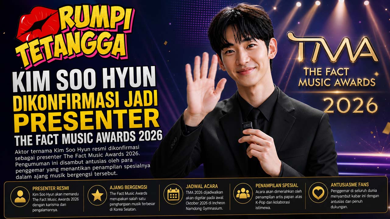 Kim Soo Hyun Dikonfirmasi Jadi Presenter The Fact Music Awards 2026
