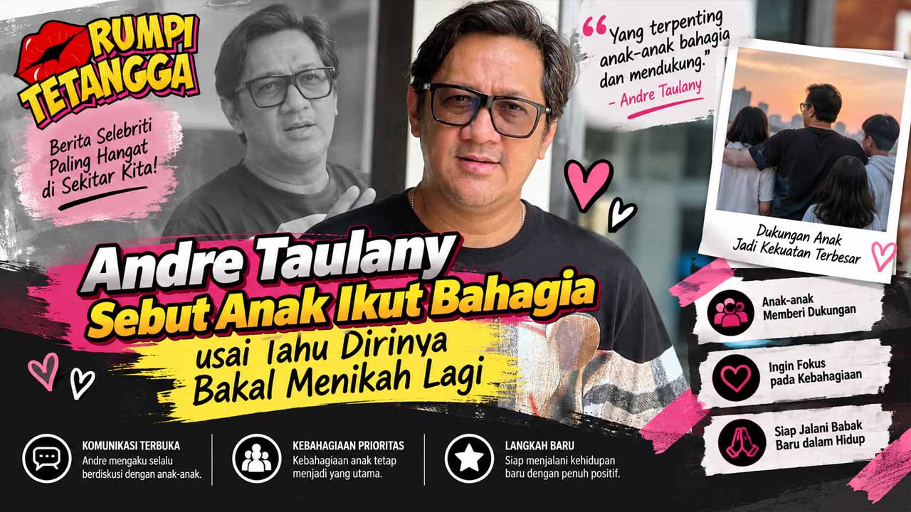 Andre Taulany Menikah Lagi, Anak-Anak Disebut Ikut Bahagia
