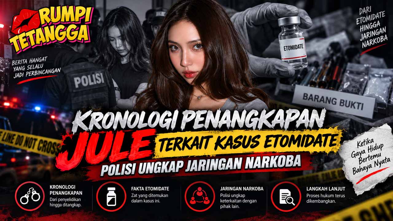 Kronologi Penangkapan Jule Terkait Kasus Etomidate, Polisi Ungkap Jaringan Narkoba