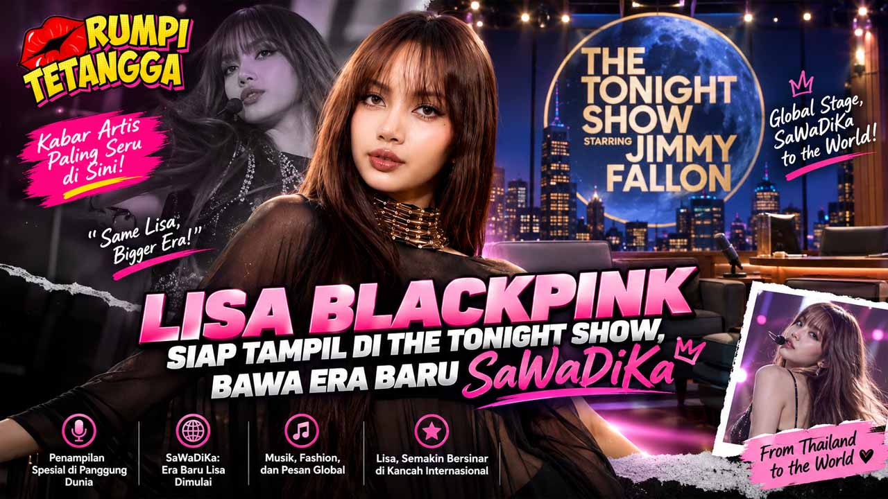 Lisa BLACKPINK Siap Tampil di The Tonight Show, Bawa Era Baru SaWaDiKa