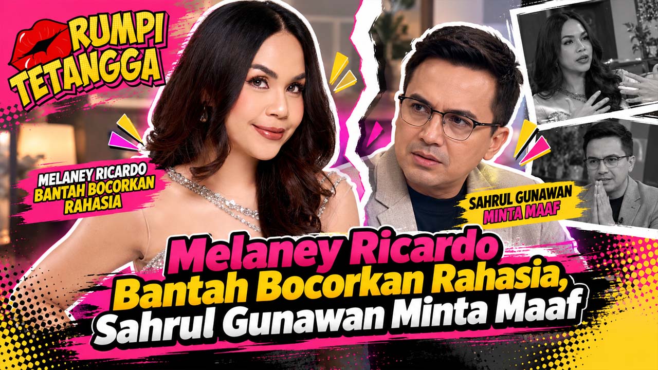 Melaney Ricardo Bantah Bocorkan Rahasia, Sahrul Gunawan Minta Maaf
